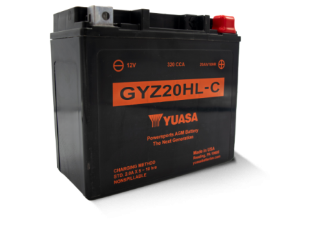 Yuasa GYZ20HLC High Performance Maintenance Free AGM 12 Volt Battery Supply