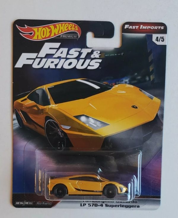 Hot Wheels Premium Fast And Furious Lamborghini Gallardo LP-570-4 SuperLeggera Fashion