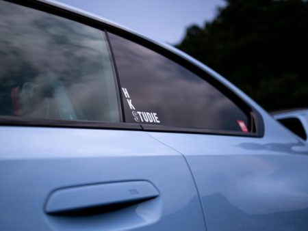 HKS HKSTUDIE Sticker SQ - White on Sale