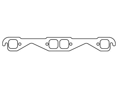 Cometic Chevrolet Gen-1 Small Block V8 .060in HTS Exhaust Manifold Gasket Set - 1.5in Square Port Fashion