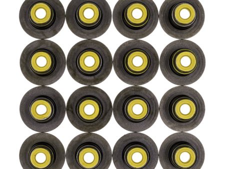 Cometic .265in x .500in x .635in x 1.126in Metal Jacket Valve Stem Seal - Yellow - 16 Pack Cheap