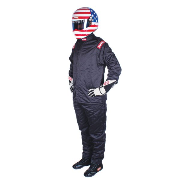 RaceQuip Black Chevron-5 Jacket SFI-5 - Medium Online Sale