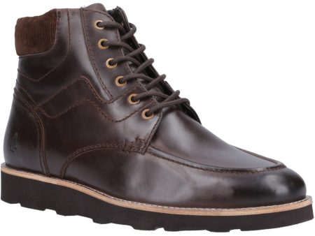 Hush Puppies Kenneth Mens Leather Lace Up Ankle Boot For Cheap