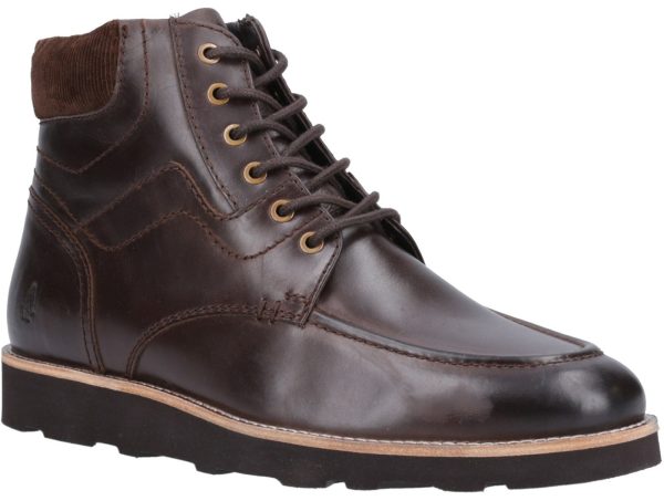 Hush Puppies Kenneth Mens Leather Lace Up Ankle Boot For Cheap