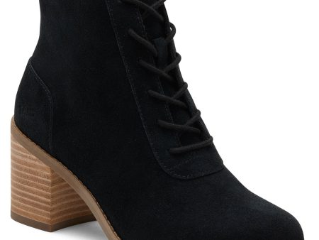 TOMS Evelyn Womens Leather Lace Up Ankle Boot Fashion