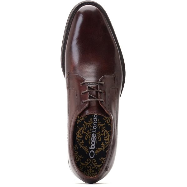 Base London Hadley Waxy Mens Plain Toe Lace Up Shoe Online now