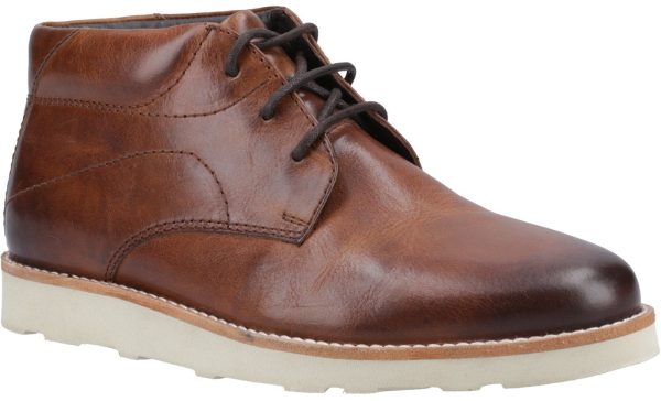 Hush Puppies Kennedy Mens Leather Lace Up Chukka Boot on Sale