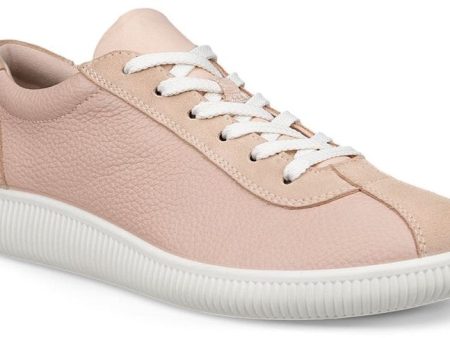 ECCO 220253-59071 Soft Zero Womens Leather Lace Up Trainer Hot on Sale