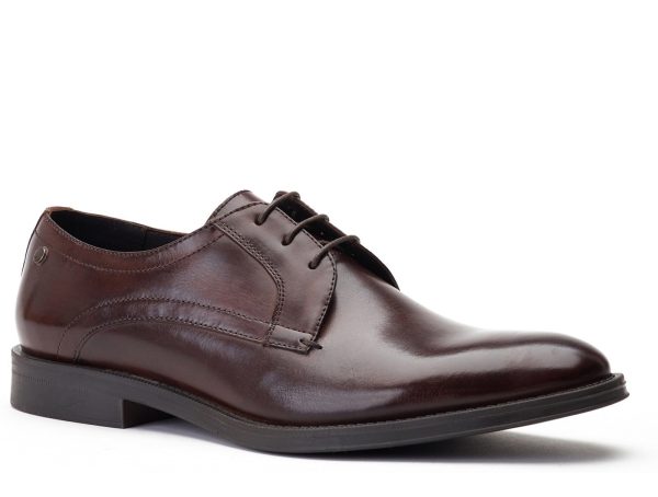 Base London Hadley Waxy Mens Plain Toe Lace Up Shoe Online now