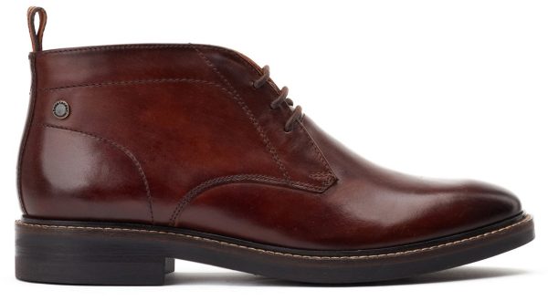 Base London Knebworth Mens Leather Lace Up Chukka Boot Online