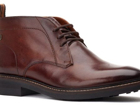 Base London Knebworth Mens Leather Lace Up Chukka Boot Online