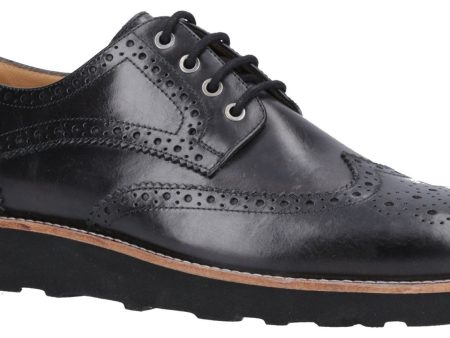 Hush Puppies Kendrick Mens Leather Lace Up Brogue Shoe For Discount